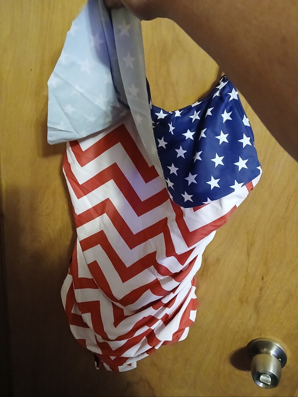 Stars & Stripes One-Piece Swimsuit - Picture 2 of 5